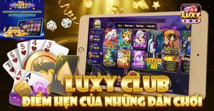 Kho game của Luxy Club được cộng đồng mạng đánh giá cao
