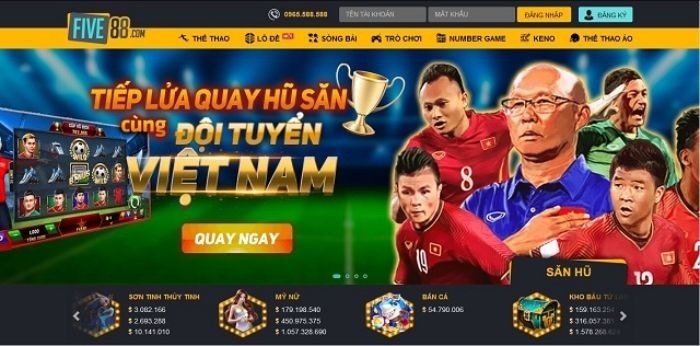 Cá cược thể thao đồng hành cùng đội tuyển Việt Nam ở Five88