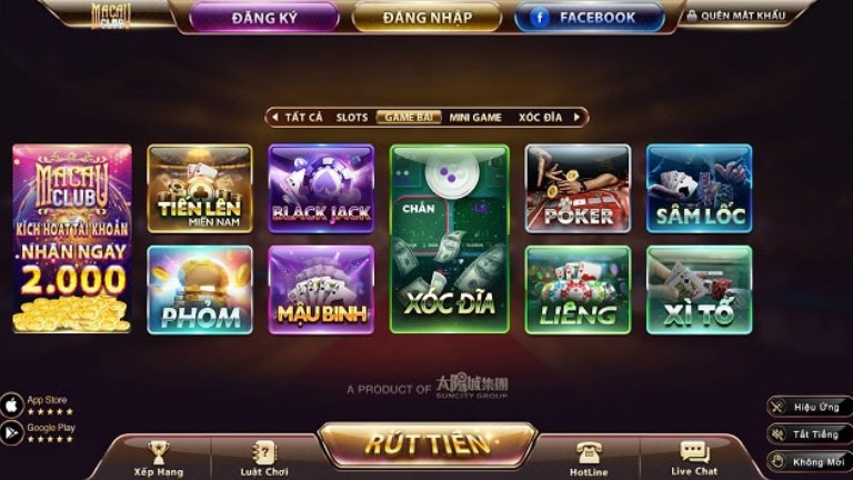 Những thể loại game có tại Macao Club và Go88
